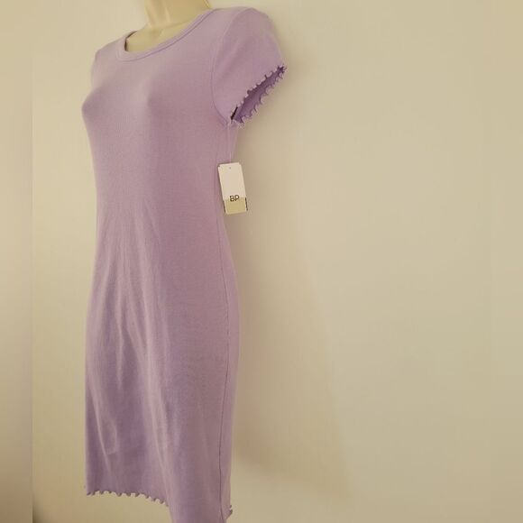 NWT BP Lettuce Edge Body-Con Rib Knit Minidress - Picture 4 of 8